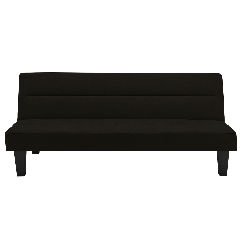 Kebo Futon in Black Velvet by Dorel - Price Crash Furniture