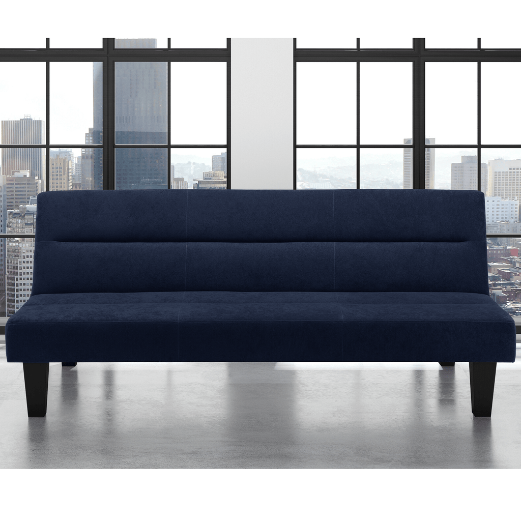 Kebo Futon in Blue Velvet by Dorel - Price Crash Furniture