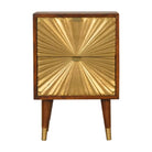 Manila Gold Bedside Cabinet by Artisan Furniture - Price Crash Furniture