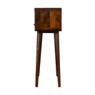 Mini Chestnut Curved Console Table by Artisan Furniture - Price Crash Furniture