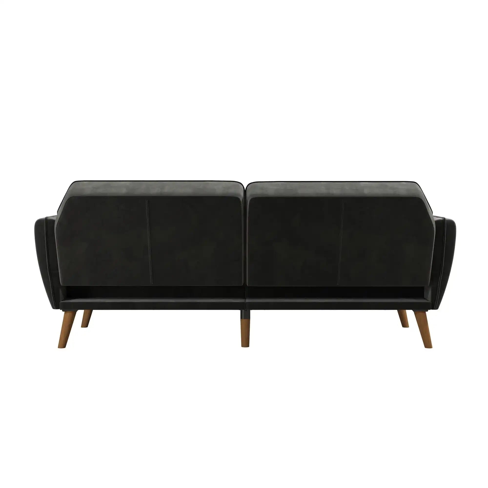 NOVOGRATZ Tallulah Memory Foam Futon Grey Velvet - Price Crash Furniture