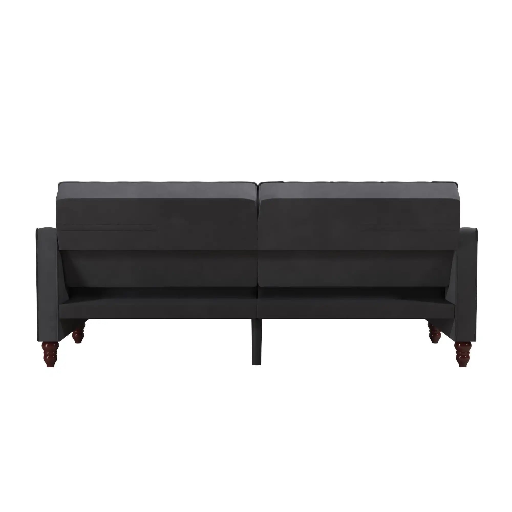 NOVOGRATZ Vintage Tufted Futon Grey Velvet - Price Crash Furniture