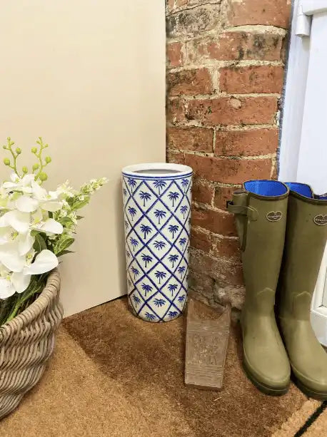 Palm Tree Print Umbrella Stand - Price Crash Furniture