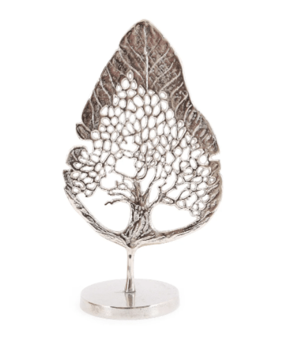 Silver Leaf Tree Ornament - Price Crash Furniture