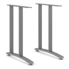Prima Desk 120 cm in Oak with Silver Grey Steel Legs - Price Crash Furniture