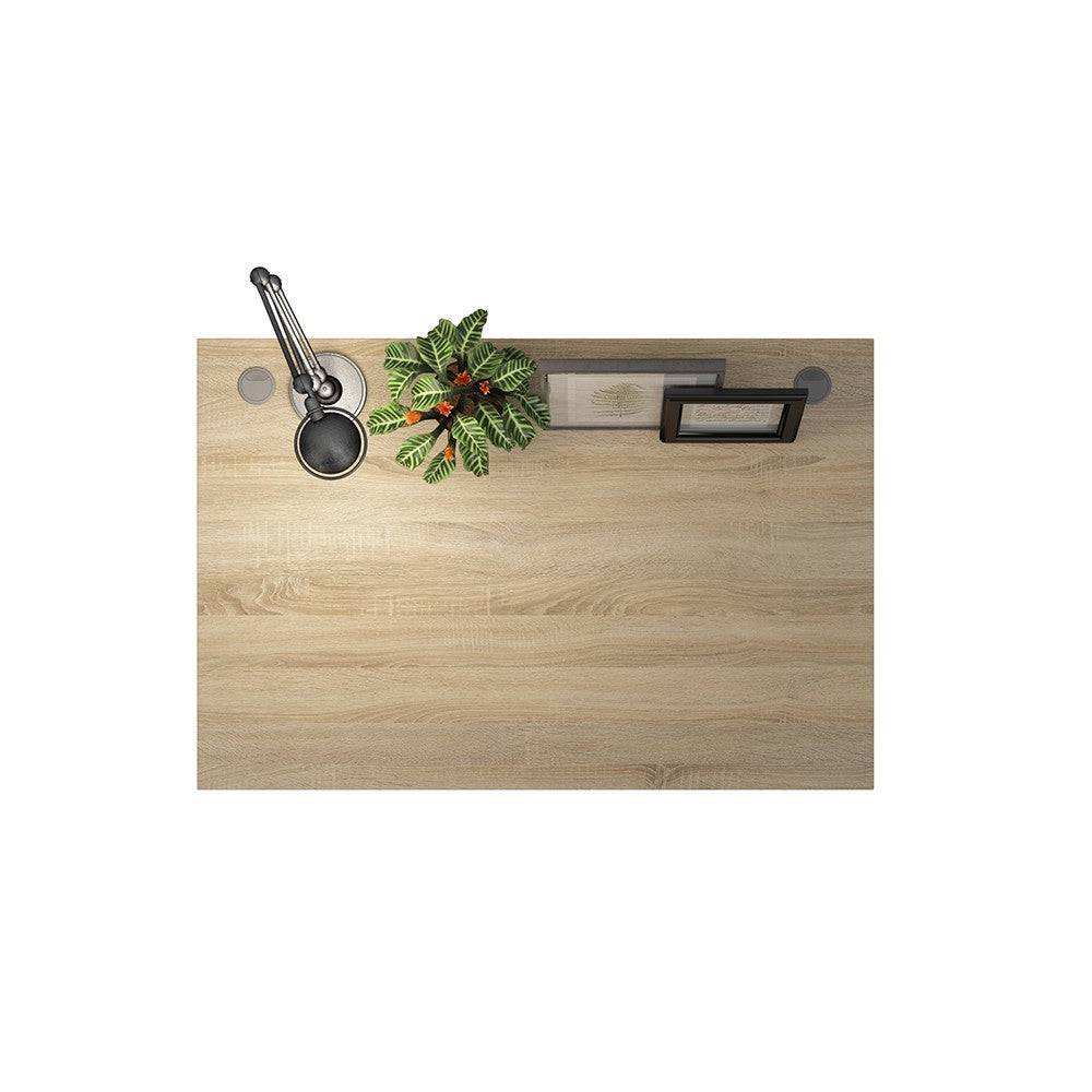 Prima Desk 120 cm in Oak with White Legs - Price Crash Furniture