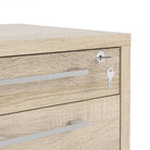 Prima Mobile Pedestal Cabinet in Oak - Price Crash Furniture