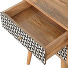 Rafina 2 Drawer Bedside Cabinet Unit - Price Crash Furniture