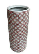Red And White Daisy Chain Umbrella Stand - Price Crash Furniture