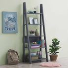 Riva Ladder Bookcase in Dark Grey by TAD - Price Crash Furniture
