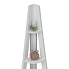 Riva Ladder Corner Bookcase in White by TAD - Price Crash Furniture