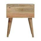 Sleek Screen Print Drawer Front Bedside Table - Price Crash Furniture