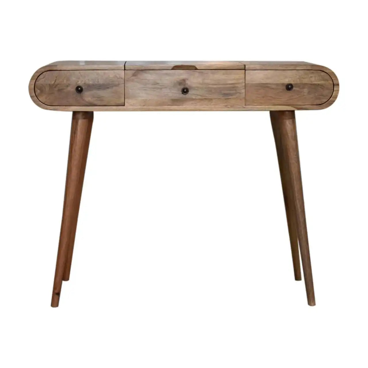 Solid Wood Dressing Table with Foldable Mirror by Artisan Furniture - Price Crash Furniture