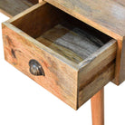 Solid Wood Writing Desk with Open Slot and Cable Access by Artisan Furniture - Price Crash Furniture