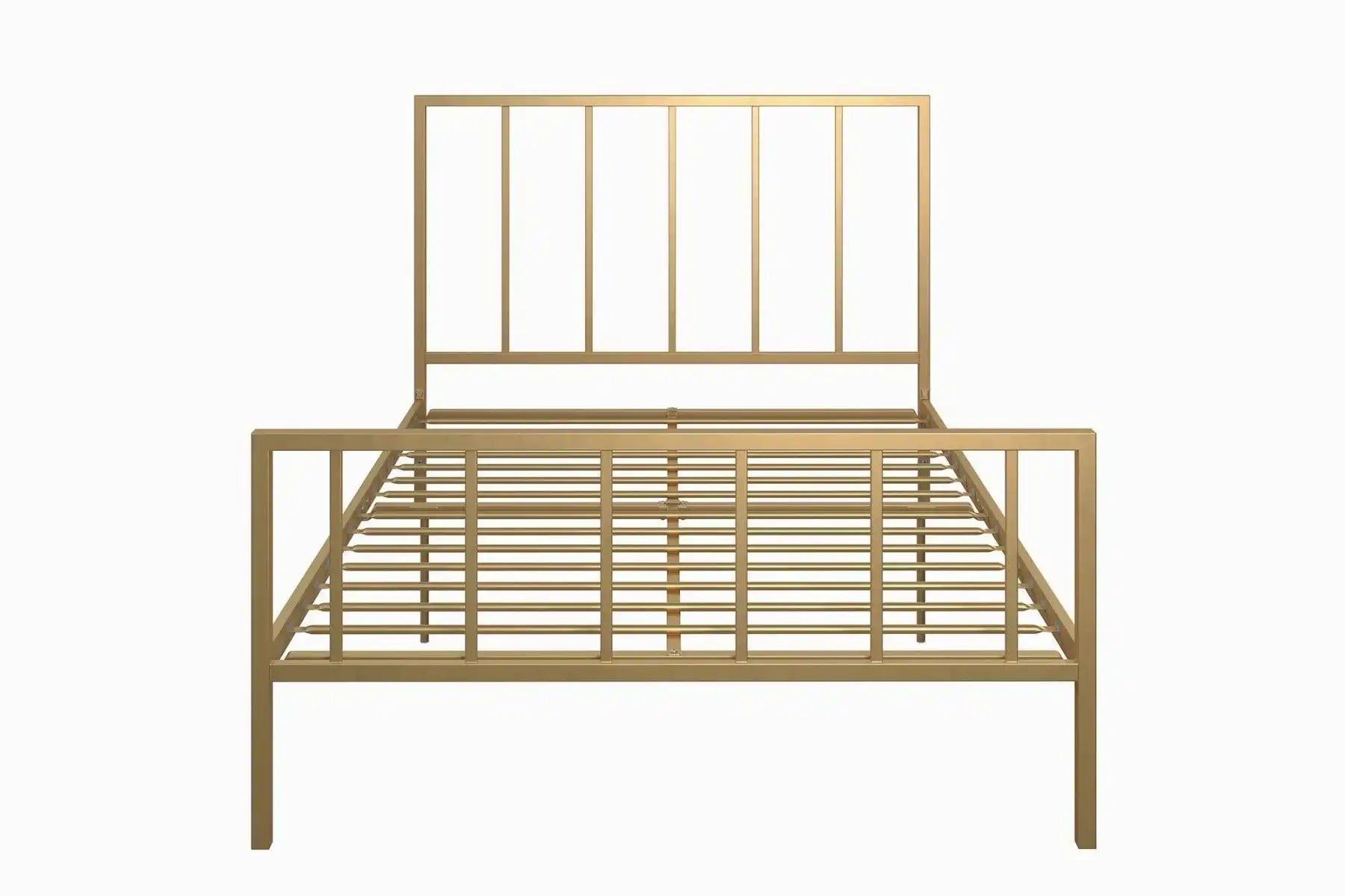 Stella Metal King Size Bed in Gold by Dorel - Price Crash Furniture