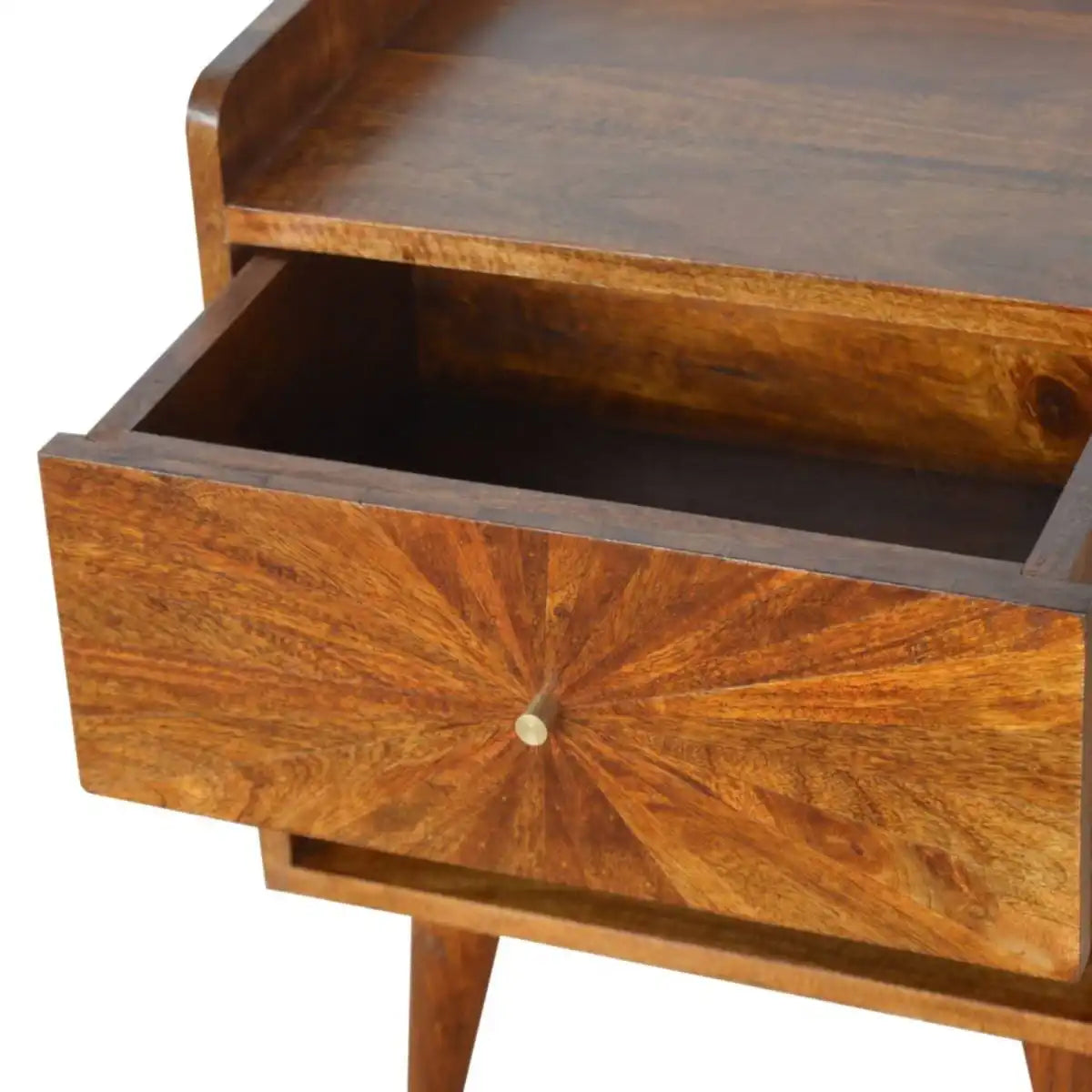 Sunrise Console Table in Chestnut-effect Mango Wood - Price Crash Furniture