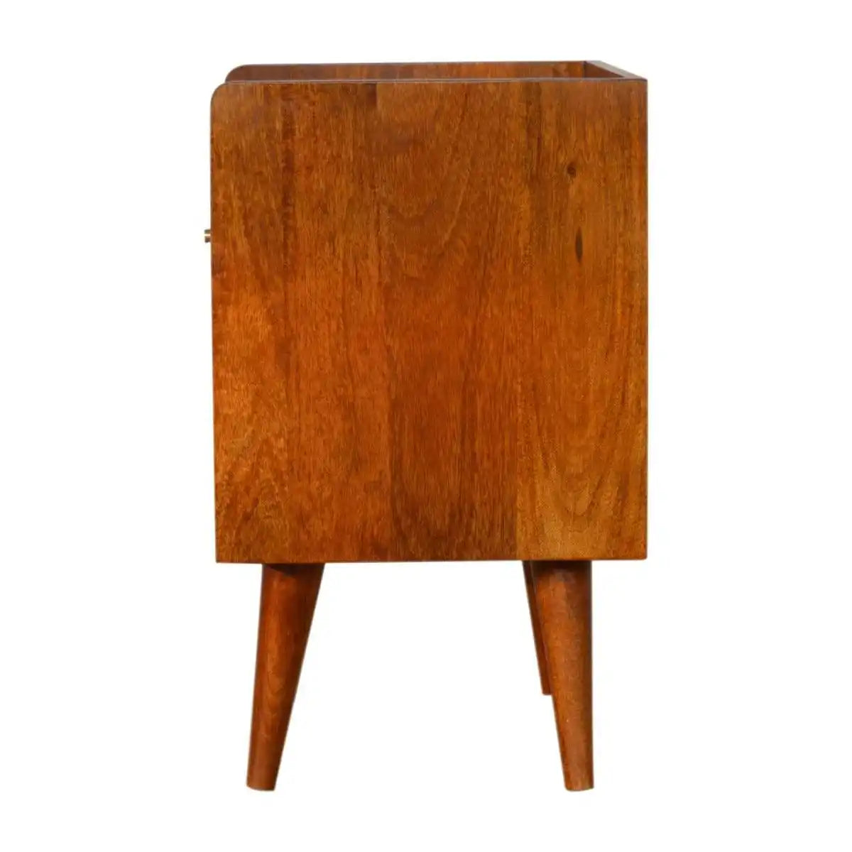 Sunrise Console Table in Chestnut-effect Mango Wood - Price Crash Furniture