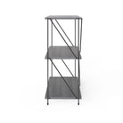 Leyo 3 Tier Grey Bookcase Bookshelf Shelving Unit - Price Crash Furniture