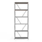 Leyo 6 Tier Grey Bookcase Bookshelf Storage Unit - Price Crash Furniture