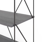 Leyo 6 Tier Grey Bookcase Bookshelf Storage Unit - Price Crash Furniture