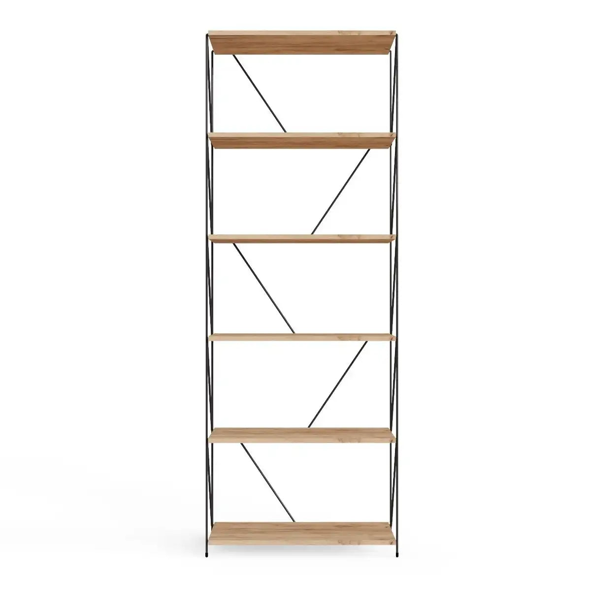 Leyo 6 Tier Bookcase Storage Unit - Price Crash Furniture