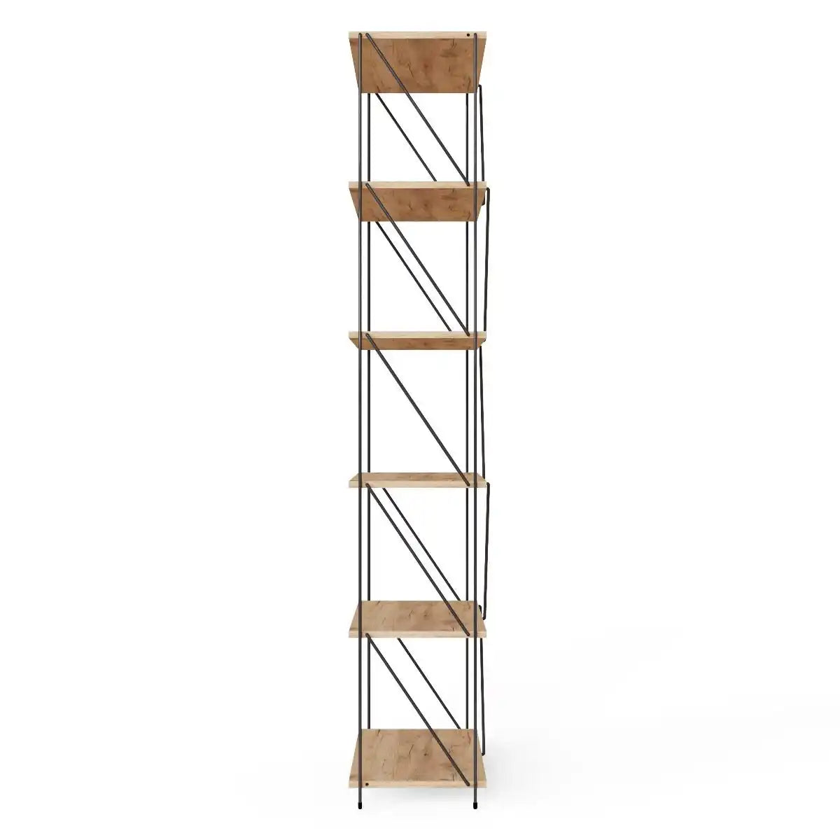 Leyo 6 Tier Bookcase Storage Unit - Price Crash Furniture