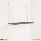Thames Single Rope Shelf in Grey Foil by Core - Price Crash Furniture