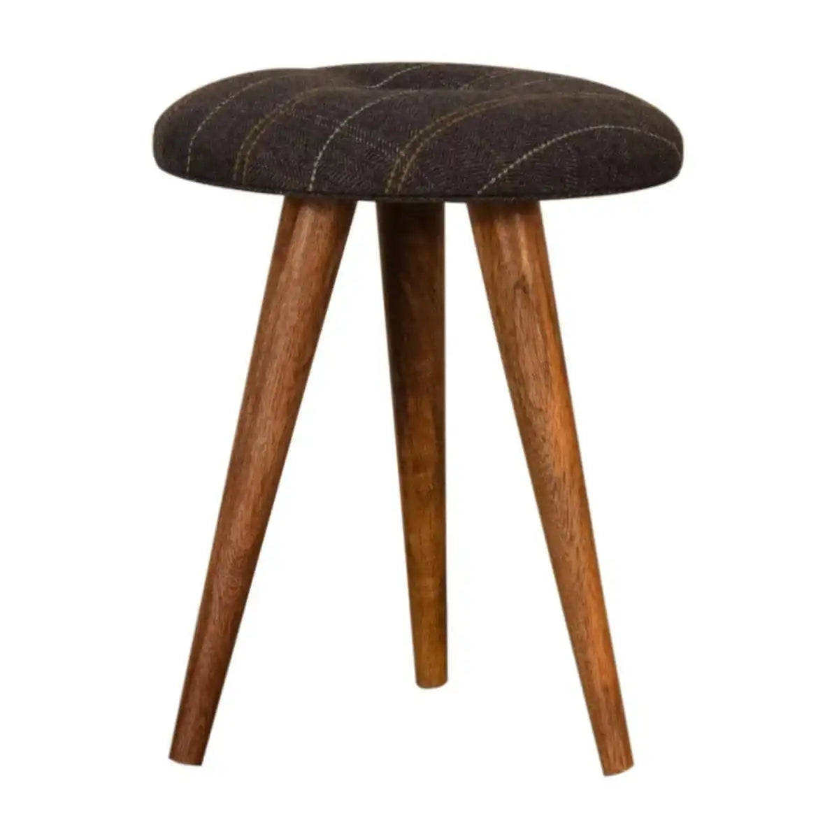 Tweed Pattern Footstool - Price Crash Furniture