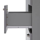 ESSENTIALS 3 DOOR DOUBLE WARDROBE IN GREY - Price Crash Furniture