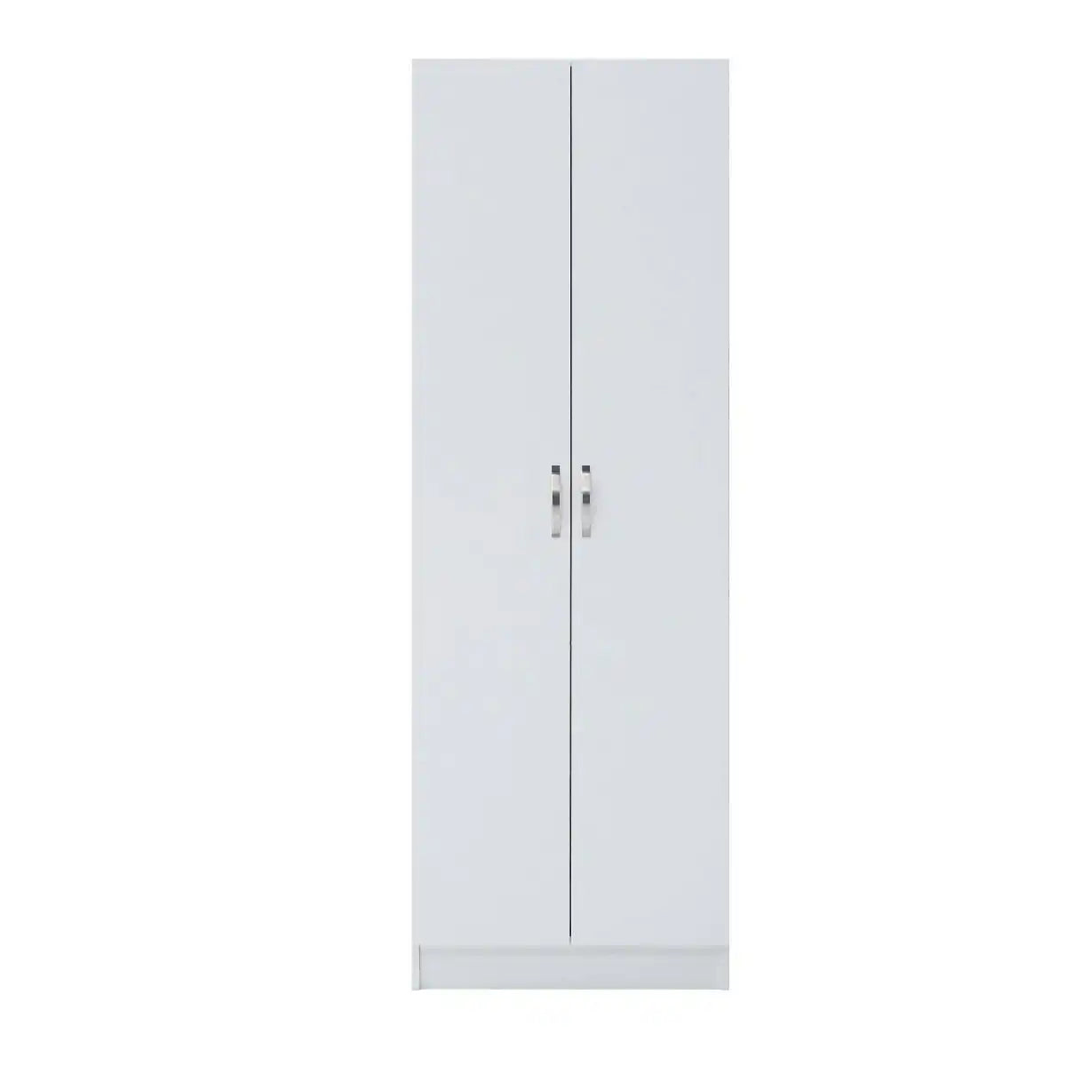3 DOOR DOUBLE WARDROBE WHITE Essentials - Price Crash Furniture