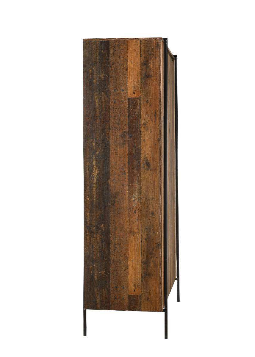 Abbey Tall 2 Door Wardrobe by TAD in Rustic Oak - Price Crash Furniture