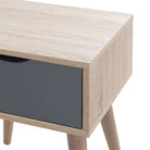 Alford Lamp Table in Sonoma Oak and Grey by TAD - Price Crash Furniture