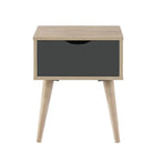 Alford Lamp Table in Sonoma Oak and Grey by TAD - Price Crash Furniture