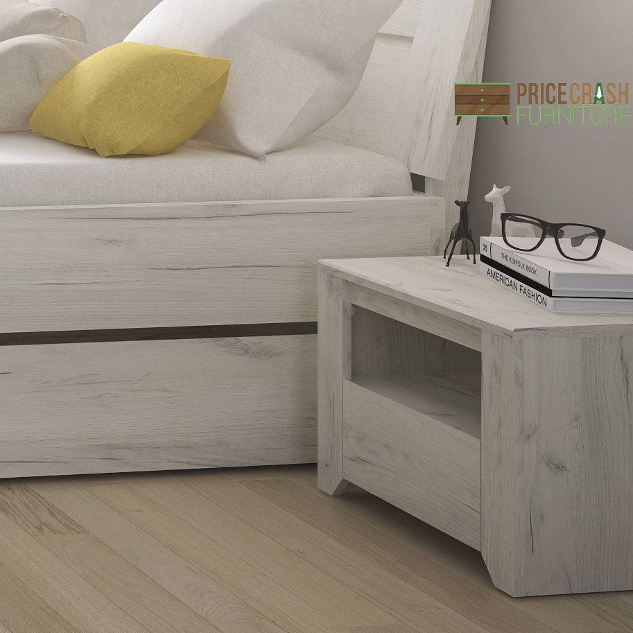 Angel 1 Drawer Bedside Cabinet - Price Crash Furniture
