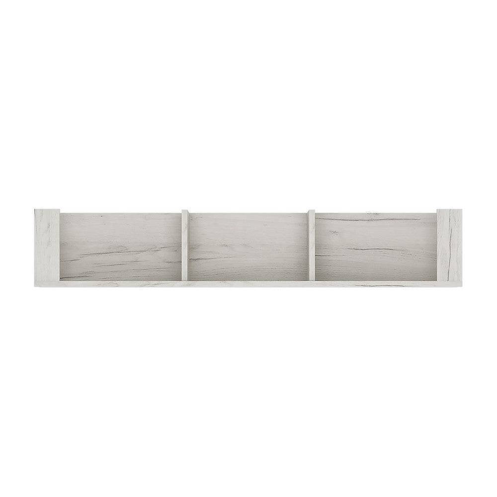 Angel 118.7cm Wall Shelf in White Oak - Price Crash Furniture