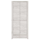 Angel 2 Door 2 Drawer Fitted Wardrobe in White Oak - Price Crash Furniture