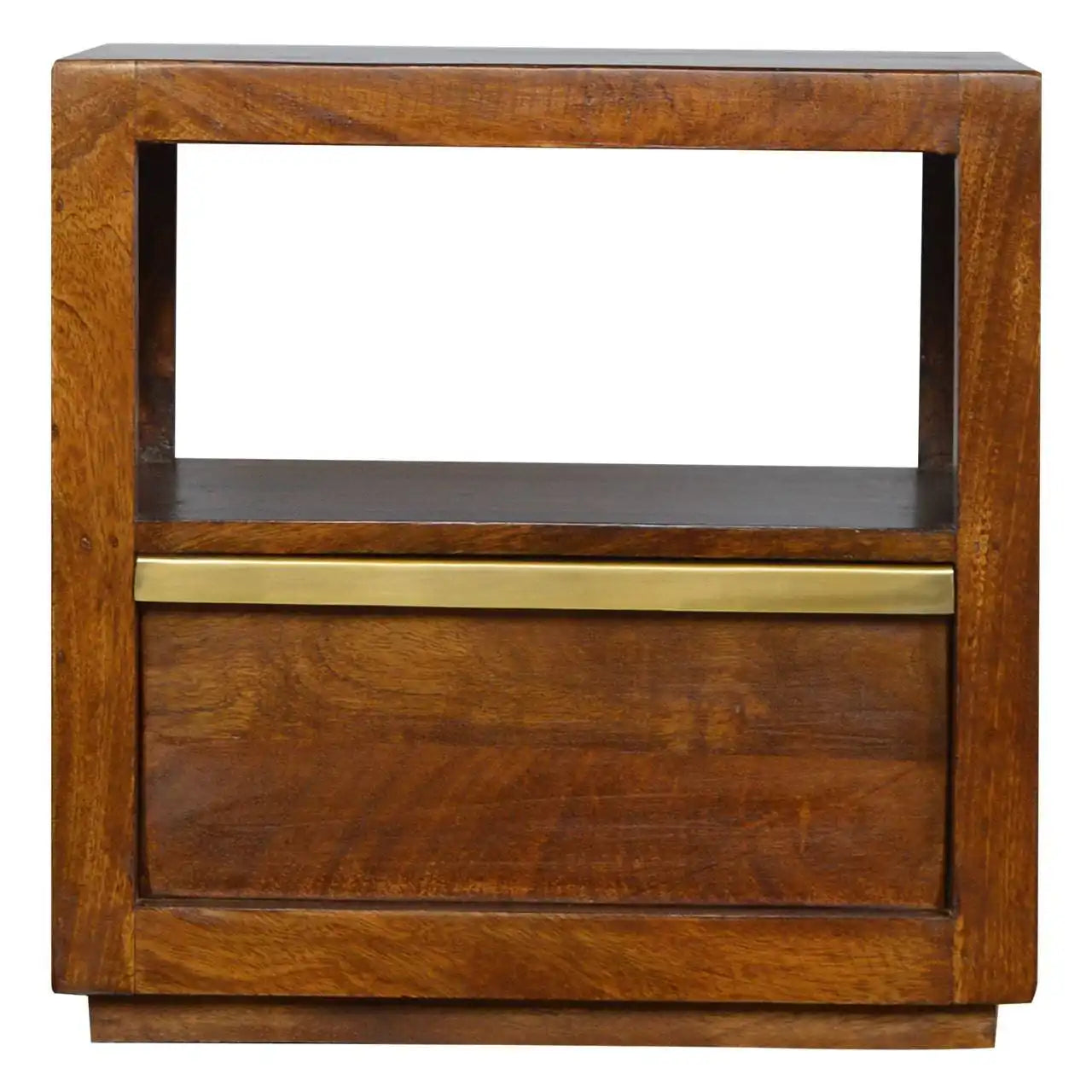 ArtHaus Collection Gold Brass Inlay Chestnut Media Unit - Price Crash Furniture