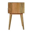 ArtHaus Collection Tweed Fabric Bedside Cabinet - Price Crash Furniture
