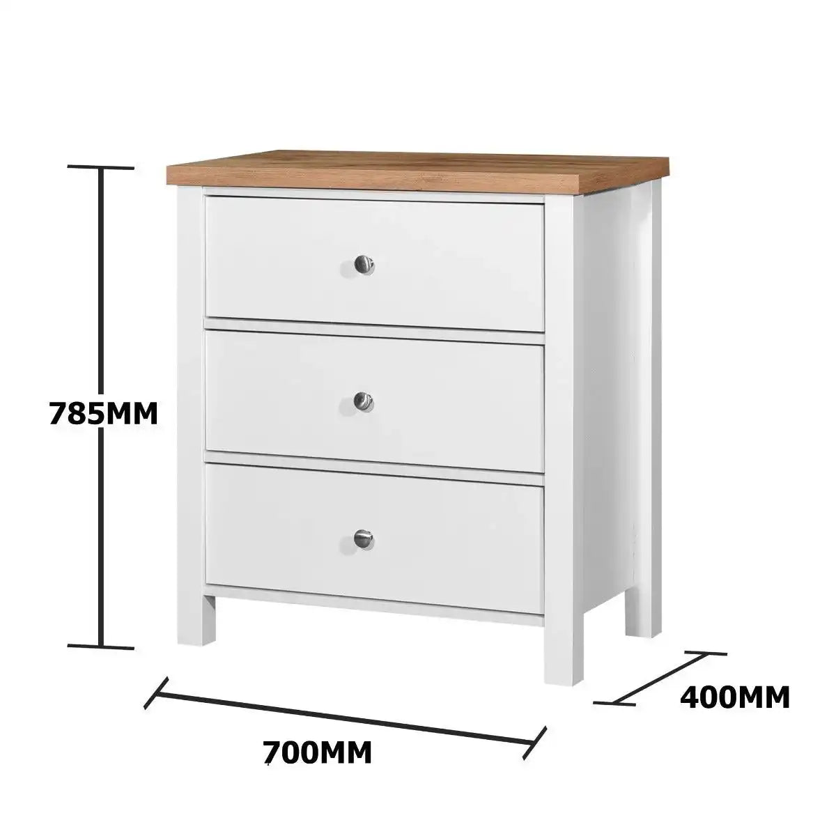 Astbury 3 Drawer Chest of Drawers by TAD - Price Crash Furniture
