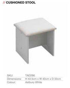 Astbury Cushioned Vanity Dressing Table Stool by TAD - Price Crash Furniture