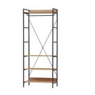 Claire Bedroom Open Wardrobe 4 Shelves in Light Oak - Price Crash Furniture