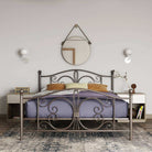 Bombay Metal Double Bed Frame in Bronze by Dorel - Price Crash Furniture