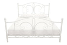 Bombay Metal King Size Bed Frame in White by Dorel - Price Crash Furniture