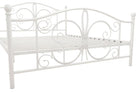 Bombay Metal King Size Bed Frame in White by Dorel - Price Crash Furniture