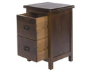 Boston 2 Drawer Petite Bedside Cabinet - Price Crash Furniture