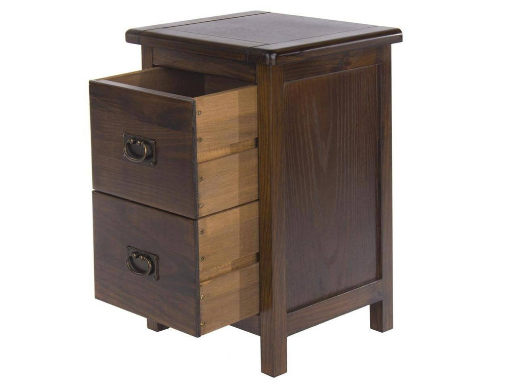 Boston 2 Drawer Petite Bedside Cabinet - Price Crash Furniture