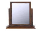 Boston Dressing Table Mirror In Stained Dark Wood - Price Crash Furniture