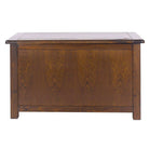 Boston Ottoman / Toy / Blanket Box Chest for Bedroom in Dark Stained Wood - Price Crash Furniture