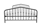 Bushwick King Bed in Black Metal by Dorel - Price Crash Furniture