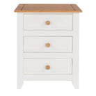 Capri 3 Drawer Bedside Cabinet - Price Crash Furniture